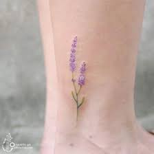 Simple Lavender Flower Water Color Tattoo Subtle Tattoos Lavender Tattoo Tattoos
