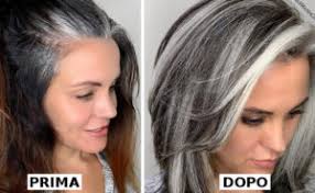 Quando i capelli grigi appaiono irregolari e le ciocche grigie si mescolano a quelle più scure si ottiene il cosiddetto effetto “sale e pepe”. 50 Bellissime Donne Che Hanno Deciso Di Non Fare Piu La Tinta