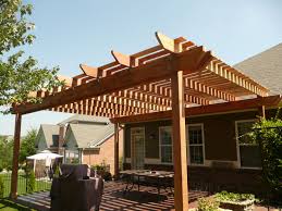 Many have open roofs, using wide rafters to cast shade for much. Cedar Pergola With Wide Slats On Top Giving Extra Shade Pergola Pergola Arbor Cedar Pergola