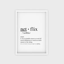 Netflix Met Afbeeldingen Poster Kaarten Print Poster
