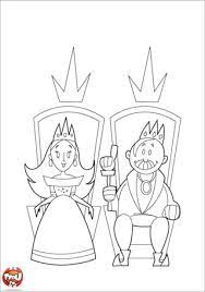 roi et reine coloriages monde magique tfou coloriage licorne a colorier entreprise une page de