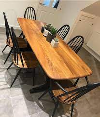 Just Had A Little Scroll Through My Own Squares And Realised I M Not Posting As Much As I Used To Ercol Dining Table Ercol Dining Chairs Upcycled Dining Chairs