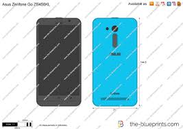 Asus Zenfone Go ZB450KL vector drawing