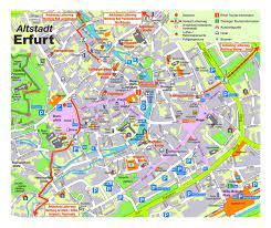 The incident comes days after a knife rampage in wuerzburg. Large Detailed Travel Map Of Central Part Of Erfurt City Erfurt Germany Europe Mapsland Maps Of The World