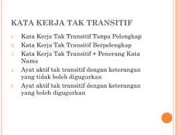  ayat yang mengandungi pelengkap tidak boleh diipasifkan. Bahan Power Point 5