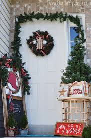 What to put on a christmas tree at walmart? Christmas Porch Decor How To Decorate A Small Area Our Thrifty Ideas