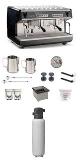 Nuova Simonelli Appia Ii Volumetric 2 Group Espresso Machine Mappia5vol02nd001 With Free Espresso Starter Kit And 3m Water Filter System Espresso Machine Espresso Water Filters System