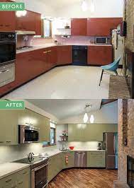 4 bedrooms, 3.5 full baths, luxurey owners bath with whirlpool jets, beautifully landscape front covered porch with columns; One Ingenious Couple Two Sets Of Vintage St Charles Kitchen Cabinets A Gorgeous Midcentury Modern Kitchen Remodel Retro Renovation