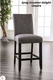2 Furniture Of America Brule Gray Counter Height Chairs Counter Height Chairs Furniture Furniture Of America