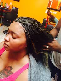 Micro braid wet weave by fefe's african Hair Braiding in Dayton