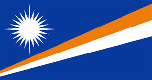 .a white sun with 12 triangular rays; Marshall Island Flag Flag Of Marshall Island Flag