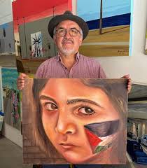 Earlier this morning I had the chance to meet with a great friend and  artist @diegoartla and personally deliver the painting he purchased from me  @espacio1839 during our latest art exhibition, Poets