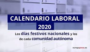 The following day, 1st of january is a public holiday in spain. Calendario Laboral De 2020 Los Festivos En Espana Y En Las Comunidades Autonomas