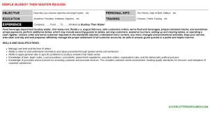 busboy then waiter job letter sample