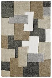 Teppiche in beige und braun braune und beige kinderteppiche passen besonders gut zu möbeln und böden aus holz. Design Teppich Rechteck Muster Braun Beige Grau Herzgewebt