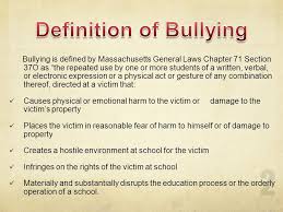 Bullying Prevention Carlisle Public Schools 1 Bullying Is Defined By Massachusetts General Laws Chapter 71 Section 37o As The Repeated Use By One Or Ppt Download