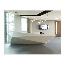 China Small European Diamond Shape Reception Desk Design Contemporary Medical Dental Marble White Office Reception Desk China Office Reception Desk White Office Reception Desk