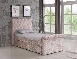 3ft single crushed velvet fabric bed frame selina gold with trundle sale bedroom diy fabric bed frame bedroom design diy