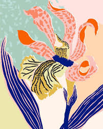 Wondergarden On Instagram I M Fine Tuning My Website This Weekend In The Mean Time Here S My Colour Block Orchid Wishing You All Art Prints Art Floral Art