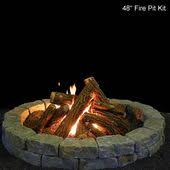 Fire Pit Ceramic Gas Log Set
