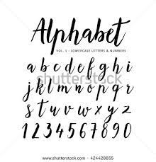 Lettering is the art of drawing letters where each letter acts as its own mini illustration. Hand Drawn Handwritten Vector Alphabet Brush Font Script Isolated Letters Written With Brush Lettering Alphabet Hand Lettering Alphabet Lettering Alphabet