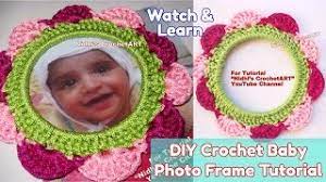 Maybe you would like to learn more about one of these? How To Crochet Circular Round Baby Photo Frame Using Multicolor Shell Stitch Tutorial Youtube
