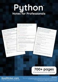 Python Notes For Professionals Download Free Books Legally Free Programming Books Python Programming Books Python Programming