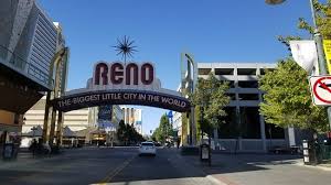 They were greeted with promotional cards featuring the slogan superimposed over a map of the world. Reno The Biggest Little City In The World Sign Over The Main Street Bild Von Reno Nevada Tripadvisor