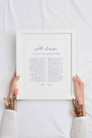 Adella Modern Minimal Wedding Vows Template Minimal Printable Wedding Vows Keepsake Modern His And Hers Vows Sign Instant Anniversary In 2020 Wedding Vows Template Framed Vows Minimal Wedding