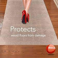 Resilia plastic floor runners protect carpets from allergens carried in from shoes or pets. Buy Resilia Deluxe Clear Vinyl Plastic Floor Runner Protector For Hardwood Floors Skid Resistant Textured Pattern 27 Inches Wide X 6 Feet Long Online In Turkey B07w5xkp4r