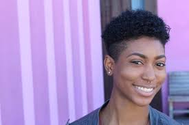 Her hair is parted on one side so as to show off her incredible bone structure. 16 Shaved Hairstyles For Black Women All Things Hair Us