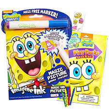 Download Spongebob Squarepants Coloring Book Set Imagine Ink With Magic Pen Play Pack Fun Size Activity Crayons Stickers And Food Party Pack Educational Toys Planet