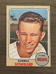 1968 Topps Darrell Sutherland #551 Cleveland Indians