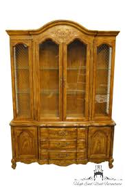 Bernhardt Hibriten Furniture Country French Provincial 60 Buffet W Lighted China Cabinet 11351 606 316 606 310 High End Used Furniture In 2020 French Provincial China Cabinet Bernhardt