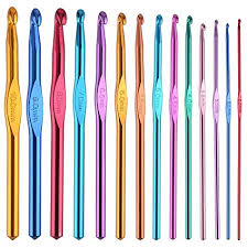 Buy Bcmrun 14 Pcs Multicolor Aluminum Crochet Hooks Knitting