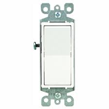 Leviton Decora 15 Amp Single Pole Rocker Ac Quiet Light Switch White 10 Pack M32 05601 2wm The Home Depot Leviton Light Switch Decora