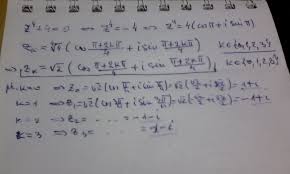 We can convert the complex number into trigonometric form by finding the modulus and argument of the complex number. Sa Se Rezolve Z 4 4 0 Numere Complexe MulÈ›umesc Brainly Ro