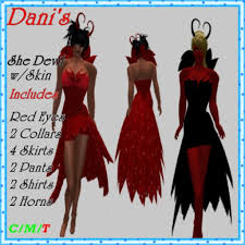 Info favorite share fullscreen detach comments (0). Second Life Marketplace Dani S She Devil W Skin And Horns
