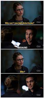 Kara And Mon El Supergirl 2x10 We Can Be Heroes I Really Dig This Scene His Wanting But Not Wanting To Tell Her Supergirl Tv Supergirl Crossover Supergirl