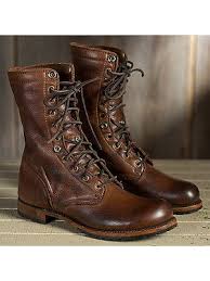European And American Fashion Motorcycle Boots With Women S Boots Ankle Boots Style Lover Ankle Combat Boots Brown Military Boots Mens Winter Boots