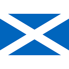 Banner o schotland , ook bekend als st andrew's cross of de saltire ) bestaat uit een witte saltire die een blauw veld beschadigt. Tafelvlag Schotland 10x15cm Vlaggenclub Schotland Vlag Vlaggen
