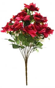 Get info of suppliers, manufacturers, exporters, traders of silk flower for buying in india. Fourwalls Magnificent Artificial Synthetic Rose Bunch Red 40 Cm Tall Artificial Flowers Flowers Online Flowers