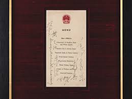 Menu signed by Mao Zedong auctioned for US$275,000 - RTHK