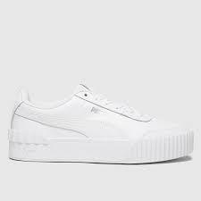 Color puma white/puma team gold/apple cinnamon. Womens White Puma Carina Lift Trainers Schuh