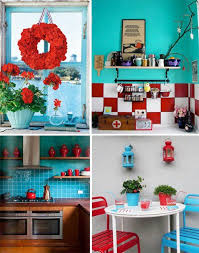 teal kitchen decor, teal kitchen