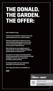 Warning all logos are copyright to their respective owners and are protected under international copyright laws. Dazn Takes Ad In Usa Today To Write Open Letter To President Trump