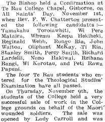 Papers Past Magazines And Journals Waiapu Church Gazette 1 December 1916 Te Rau College This uan is only for contact in department of examinations for private and affiliated colleges' candidates. papers past national library of new zealand
