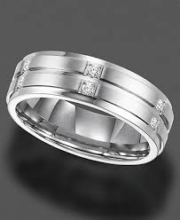 Triton Men S Diamond Wedding Band Ring In Stainless Steel 1 6 Ct T W Reviews Rings Jewelry Watches Macy S Jewelry Rings Engagement Jewelry Rings Unique Mens Stainless Steel Rings