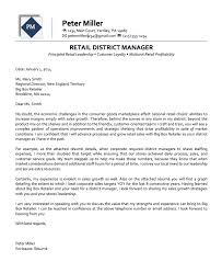 Even if a potential em. Retail District Manager Executive Cover Letter