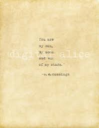 Vintage Typewriter Print E E Cummings Love Quote Instant Download Printable Quote You Are My Sun My Moon And All Of My Stars No 23 Quotes About Motherhood Printable Quotes Mom Quotes